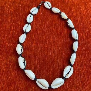Vintage Handmade African Unisex Cowrie Shell Necklace  Unique Gift Idea